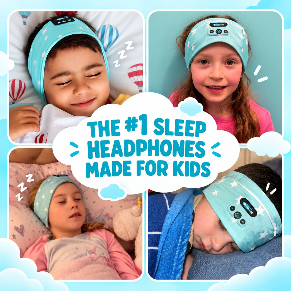 SnoozeBand™ Kids - Bluetooth Sleep Headphones
